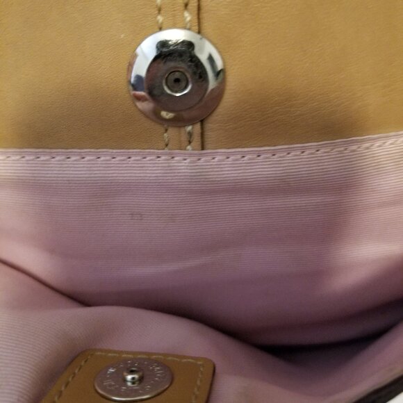 Authentic Coach Leather Caramel Brown Hobo or Crossbody Convertible Purse - Picture 5 of 11